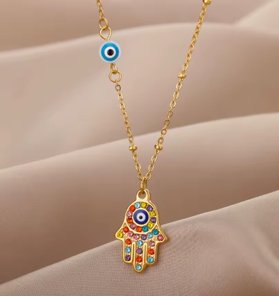 Colar -  Mão Hamsa